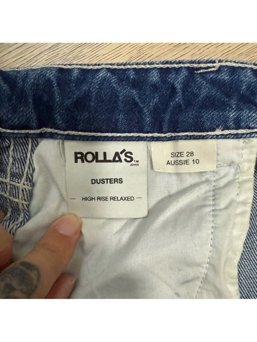 ROLLA’S Dusters High Rise Relaxed Jeans Size 28 - Picture 7 of 8
